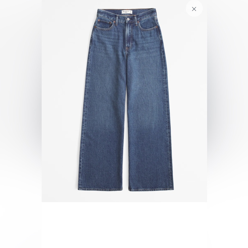 Abercrombie & Fitch Blue Wide Leg Jeans